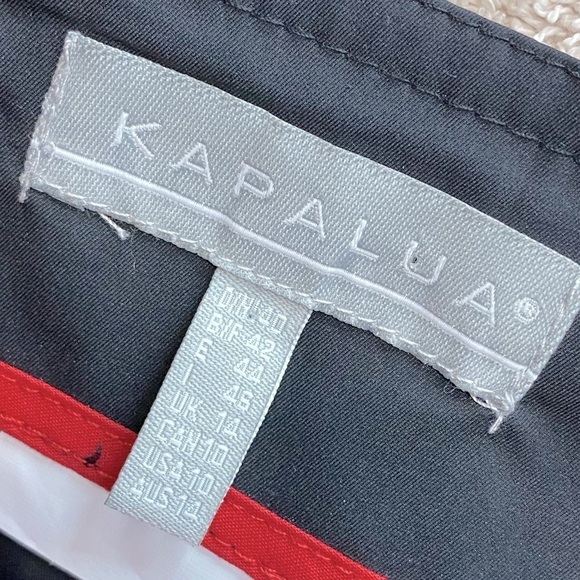 Kapalua Black Pleated Front High Rise Tapered Leg Pants 10 - Picture 6 of 14